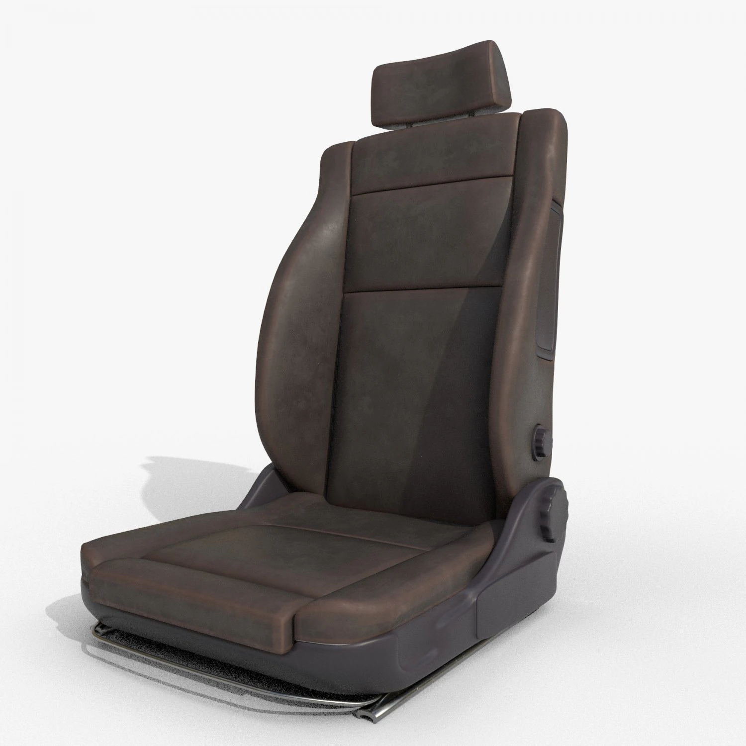 Leather car seat 3D Model .c4d .max .obj .3ds .fbx .stl .blend