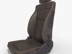 Leather car seat 3D Model