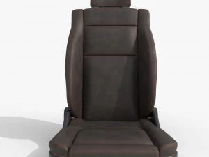 Leather car seat 3D Model