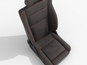 Leather car seat Modelo 3D