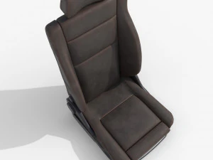 Leather car seat 3D Model