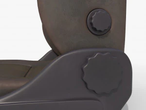 Leather car seat 3D Model