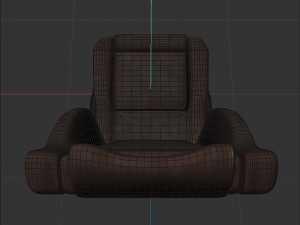 Leather car seat Modelo 3D