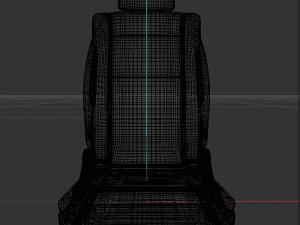 Leather car seat Modelo 3D