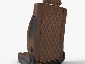 Leather car seat 1 3D Model