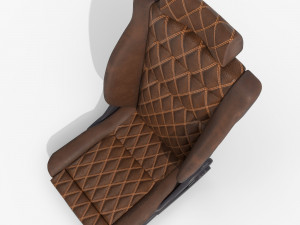 Leather car seat 1 3D Модель