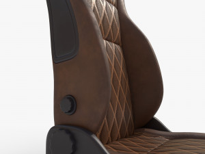Leather car seat 1 3D Модель