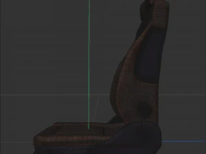 Leather car seat 1 3D Model
