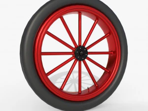 Спицевое колесо 1910-1920 гг. 3D Модель