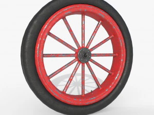 Spoke wheel 1910-1920 3D Model