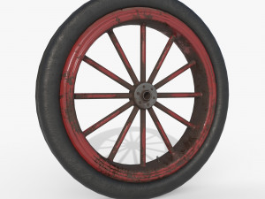 Spoke wheel 1910-1920 Modèle 3D