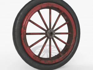 Spoke wheel 1910-1920 3D Model