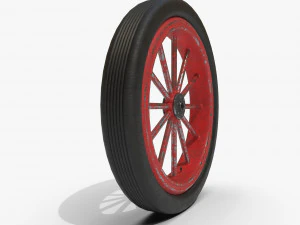Spoke wheel 1910-1920 3D Model