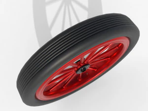 Spoke wheel 1910-1920 3D Model