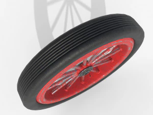 Spoke wheel 1910-1920 3D Model