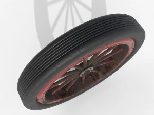 Spoke wheel 1910-1920 3D Model