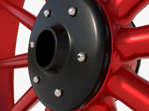 Spoke wheel 1910-1920 3D Model