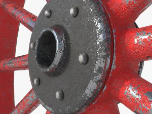 Spoke wheel 1910-1920 3D Model