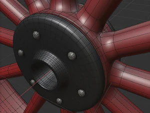 Spoke wheel 1910-1920 3D Model