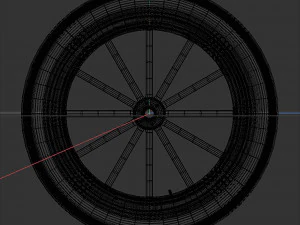 Spoke wheel 1910-1920 3D Model