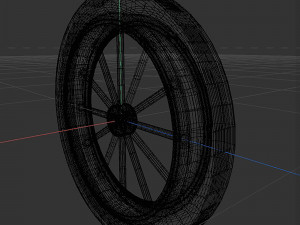 Spoke wheel 1910-1920 Modèle 3D
