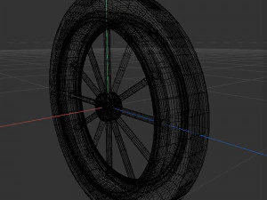 Spoke wheel 1910-1920 3D Model