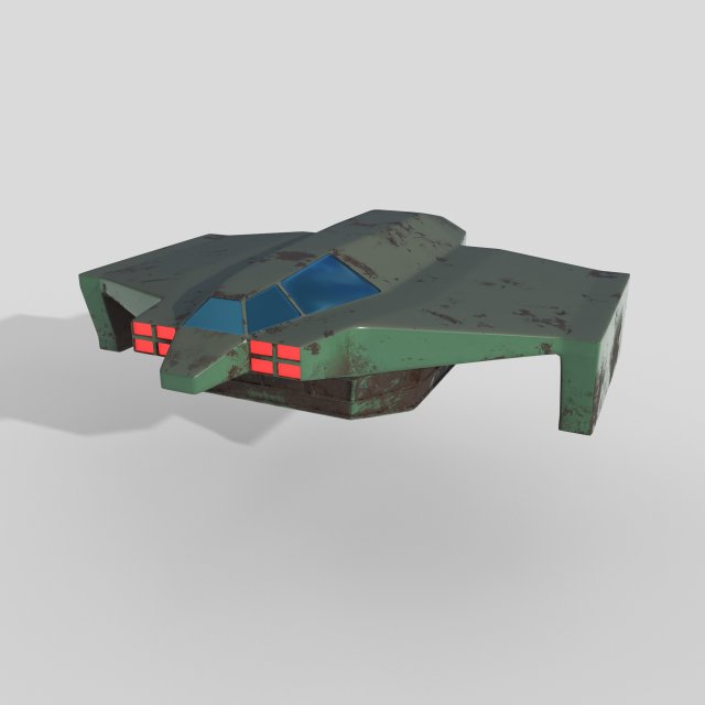 Cargo space ship v4 Model 3D .c4d .max .obj .3ds .fbx .stl .blend 