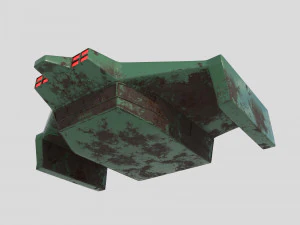 Cargo space ship v4 3D Model