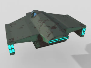 Cargo space ship v4 3D Model