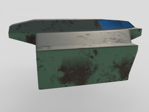 Cargo space ship v4 Model 3D