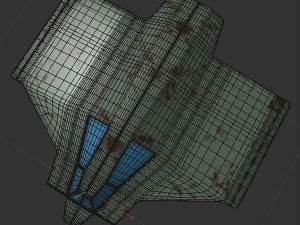 Cargo space ship v4 Model 3D