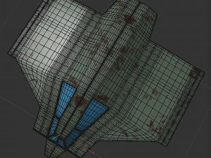Cargo space ship v4 3D Model
