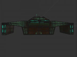 Cargo space ship v4 3D Model