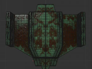 Cargo space ship v4 3D Model