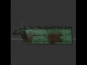 Cargo space ship v4 3D Model