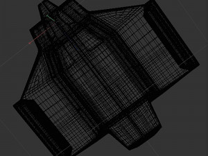 Cargo space ship v4 Model 3D