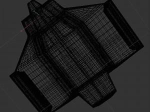 Cargo space ship v4 3D Model