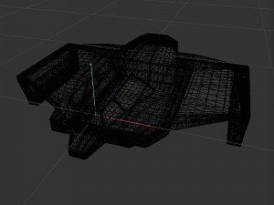 Cargo space ship v4 Model 3D