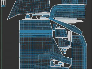 Cargo space ship v4 3D Model