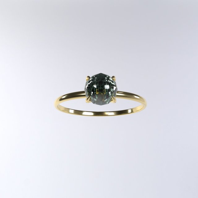 Ring with 1 diamond Modelo de Impressão 3D .c4d .max .obj .3ds .fbx .stl .blend 