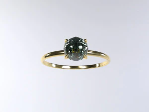 1 हीरे वाली अंगूठी 3D प्रिंट मॉडल