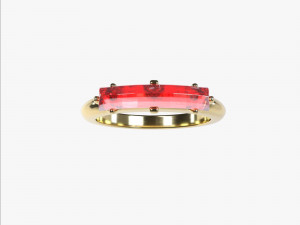 Ring with 1 diamond v2 Modèles 3D en vedette