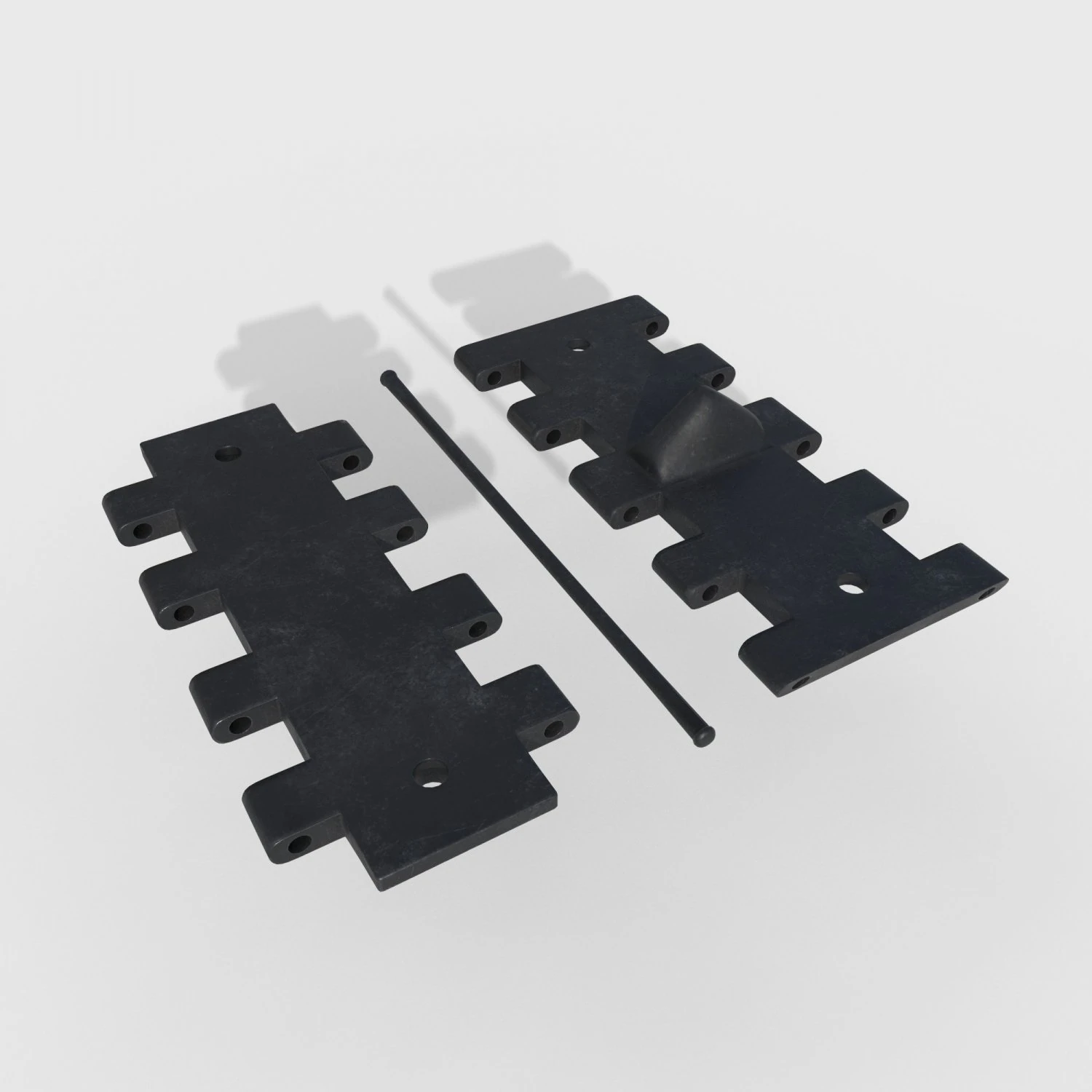 Tank track T-34 3D Model .c4d .max .obj .3ds .fbx .stl .blend 