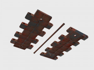 Tank track T-34 3D Model