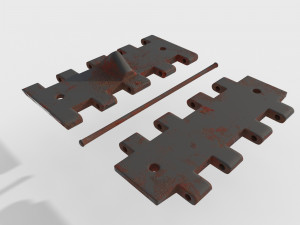 Tank track T-34 3D Model