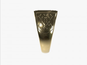 Ring with Ukrainian coat of arms 2 3D प्रिंट मॉडल