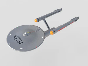 Nave Enterprise NCC-1701 dall'originale Star Trek Modello 3D
