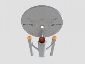 Ship Enterprise NCC-1701 from the original Star Trek 3D Modell