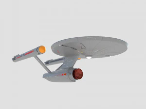 Ship Enterprise NCC-1701 from the original Star Trek 3D Model