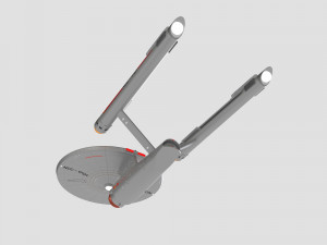 Ship Enterprise NCC-1701 from the original Star Trek 3D Modell